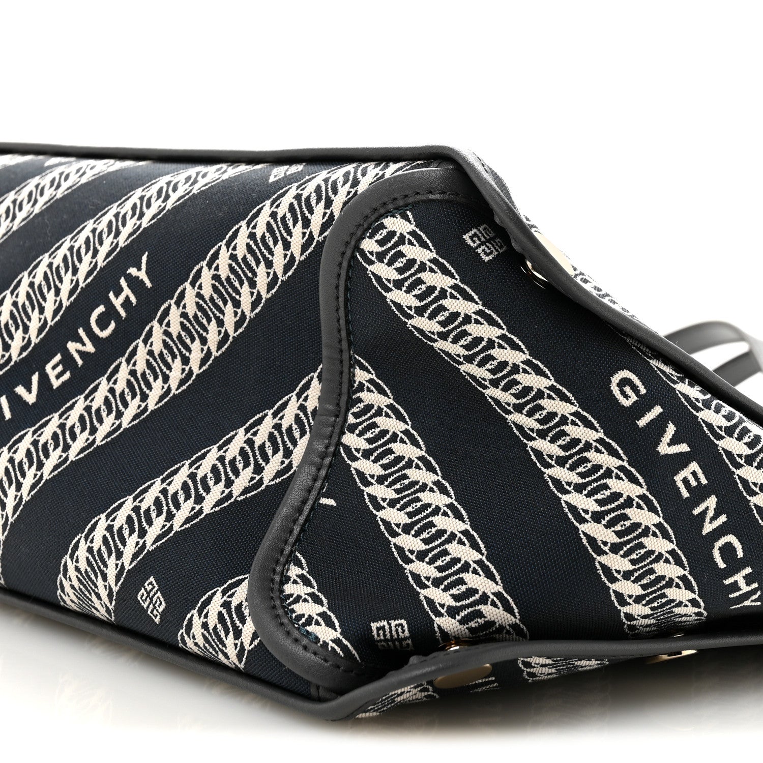 Givenchy Canvas Jacquard Medium Bond Tote Oil Blue 11 of 11