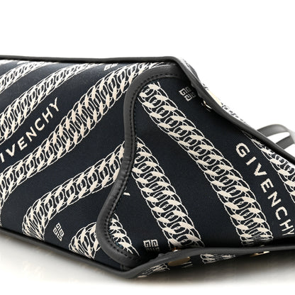 Givenchy Canvas Jacquard Medium Bond Tote Oil Blue 11 of 11