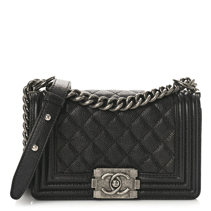 Chanel Caviar Quilted Small Boy Flap Black 1 of 10