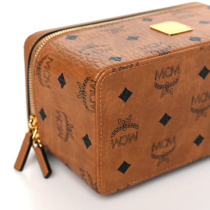 MCM Visetos Rockstar Vanity Case Cognac 9 of 11
