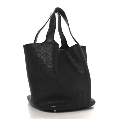 Hermes Taurillon Clemence Picotin Lock 26 GM Black 3 of 14