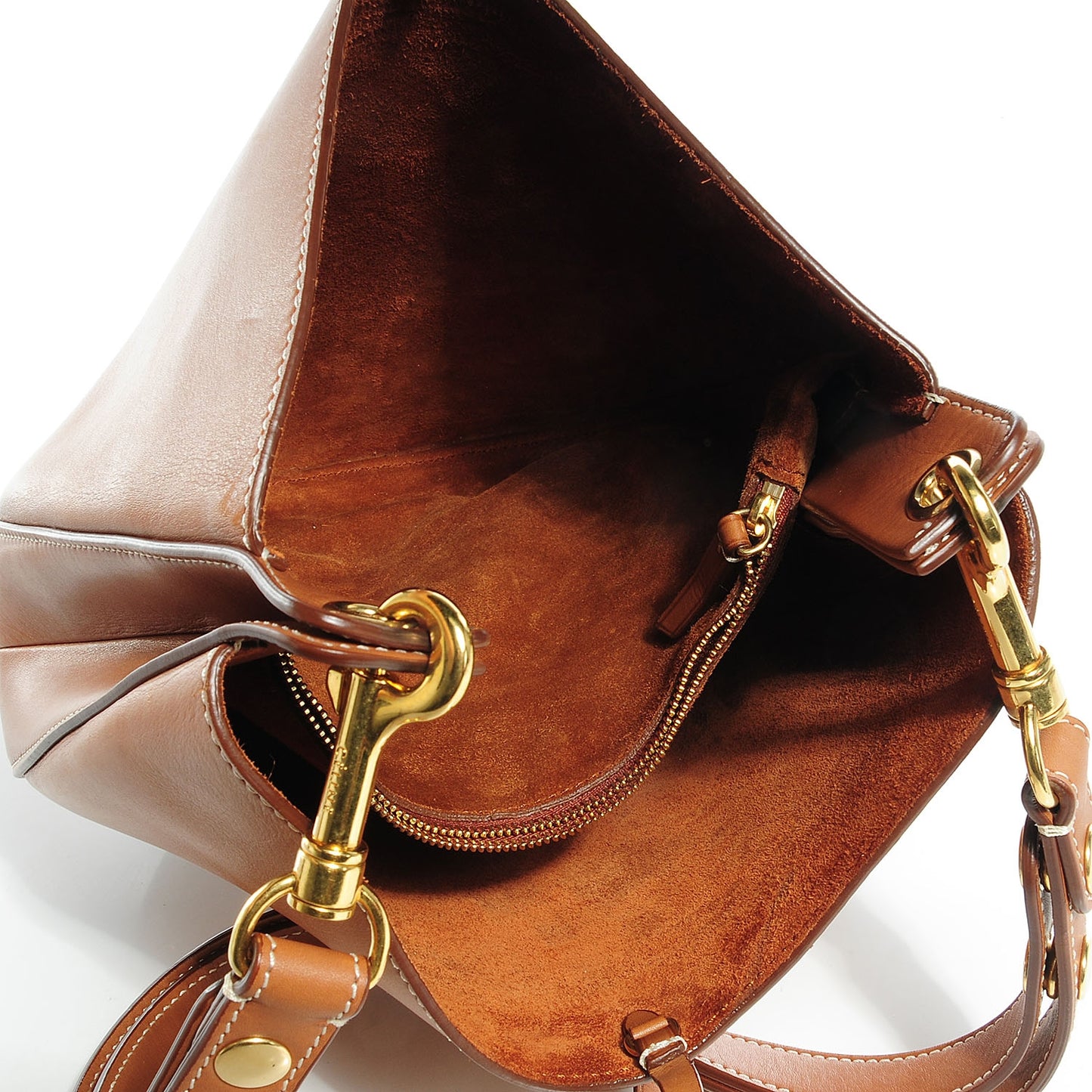 Natural Calfskin Small Hobo Tan