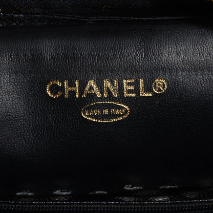 Chanel Caviar Perforated CC Shoulder Bag Black 6 of 8