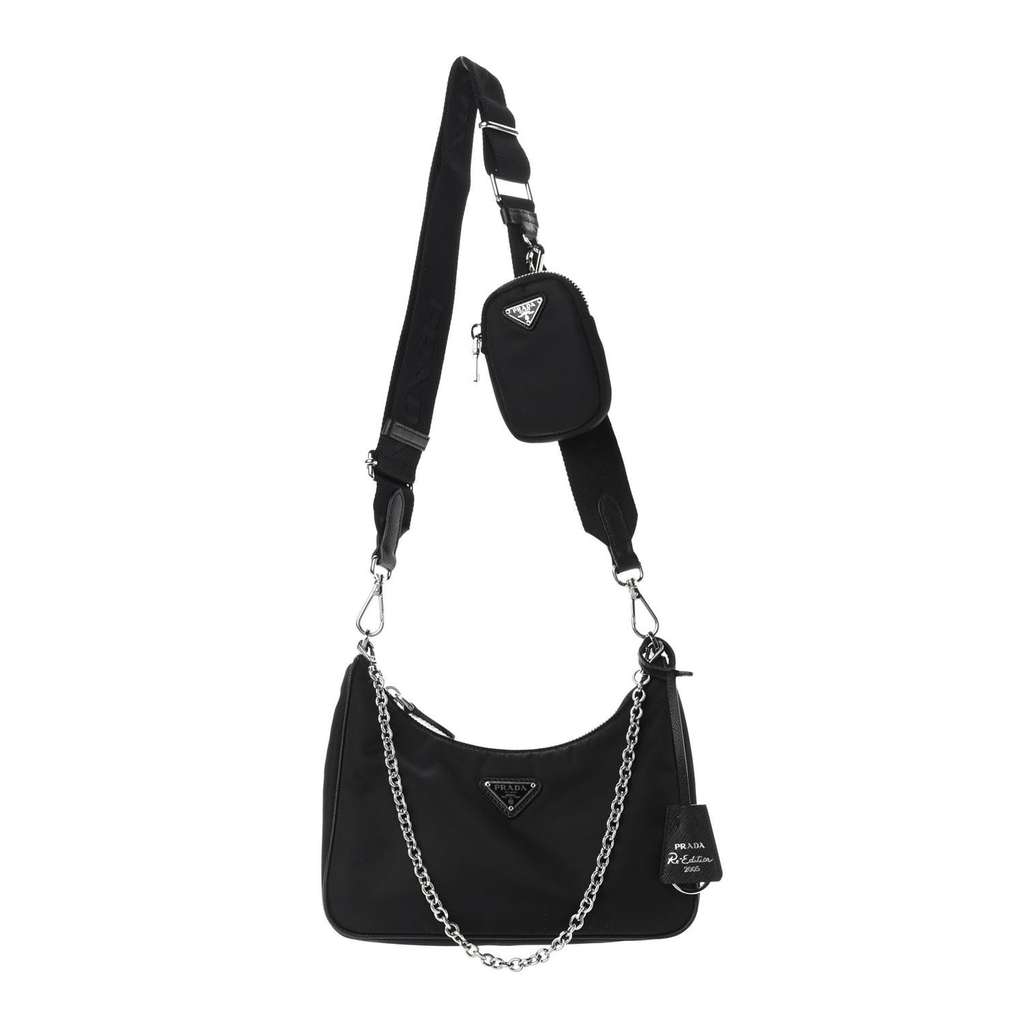 Nylon Re-Edition 2005 Shoulder Bag Black