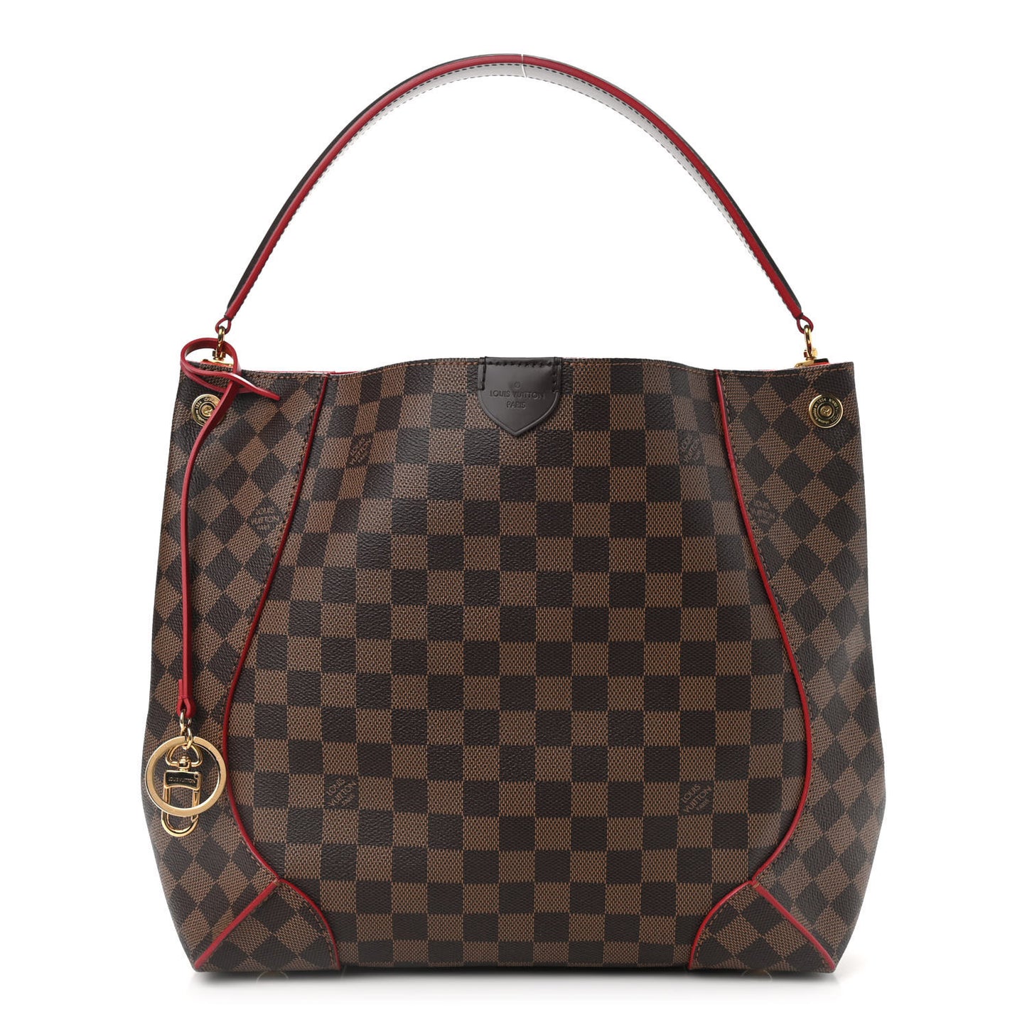 Damier Ebene Caissa Hobo Cherry