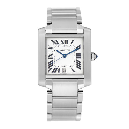 Cartier Stainless Steel 28mm Tank Francaise Automatic Watch 1 of 4