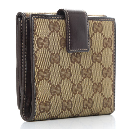 Gucci Monogram New Britt French Wallet Dark Brown 3 of 7