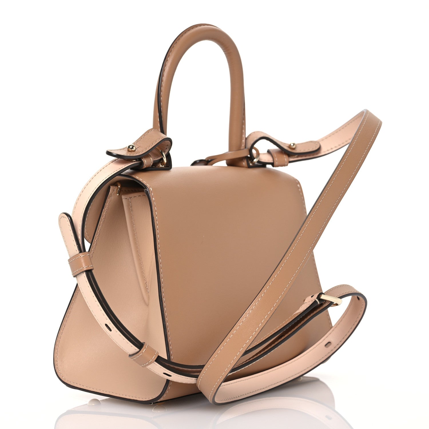 Delvaux Box Calfskin Mini Brillant Satchel Vison 5 of 14