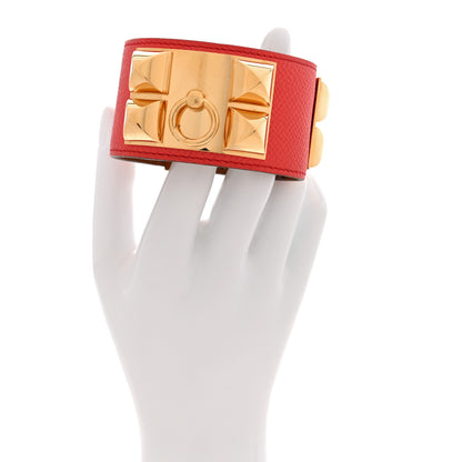 Hermes Epsom Collier De Chien CDC Bracelet S Rose Jaipur 2 of 5