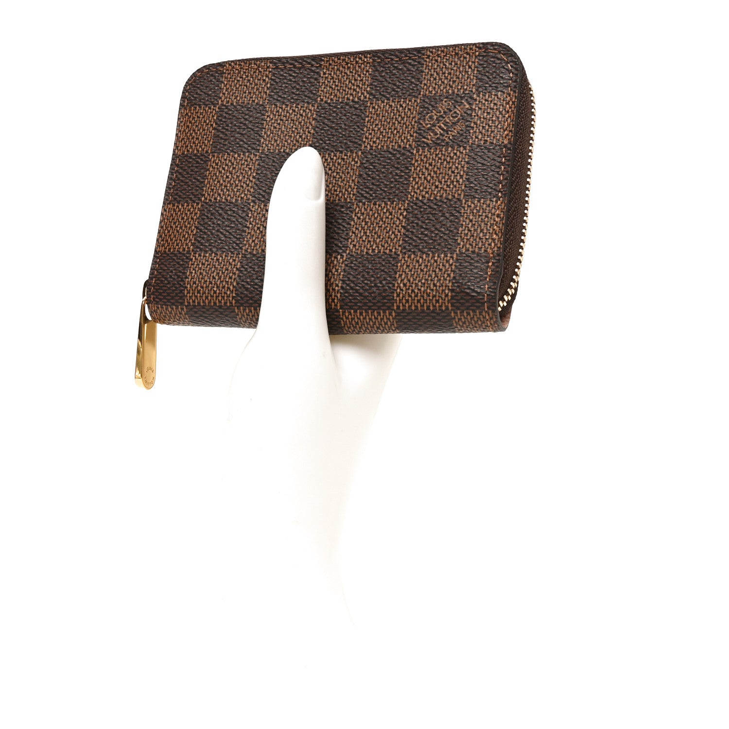 Louis Vuitton Damier Ebene Zippy Coin Purse Rose Ballerine 2 of 6
