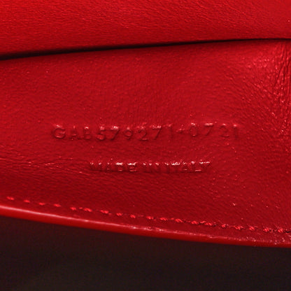 Saint Laurent Smooth Calfskin Manhattan Shoulder Bag Rouge Eros 7 of 10