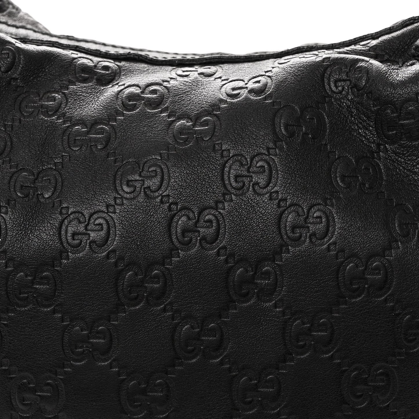 Guccissima Medium GG Twins Hobo Black