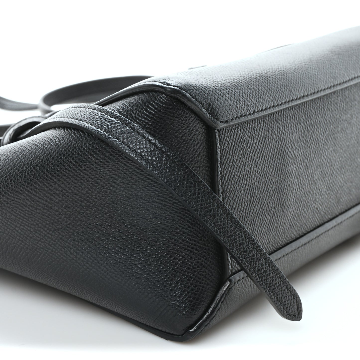 Grained Calfskin Nano Belt Bag Black