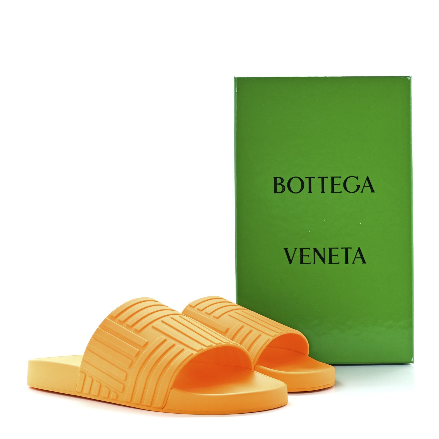 Bottega Veneta Rubber The Slider Sandals 45 Tangerine 8 of 8