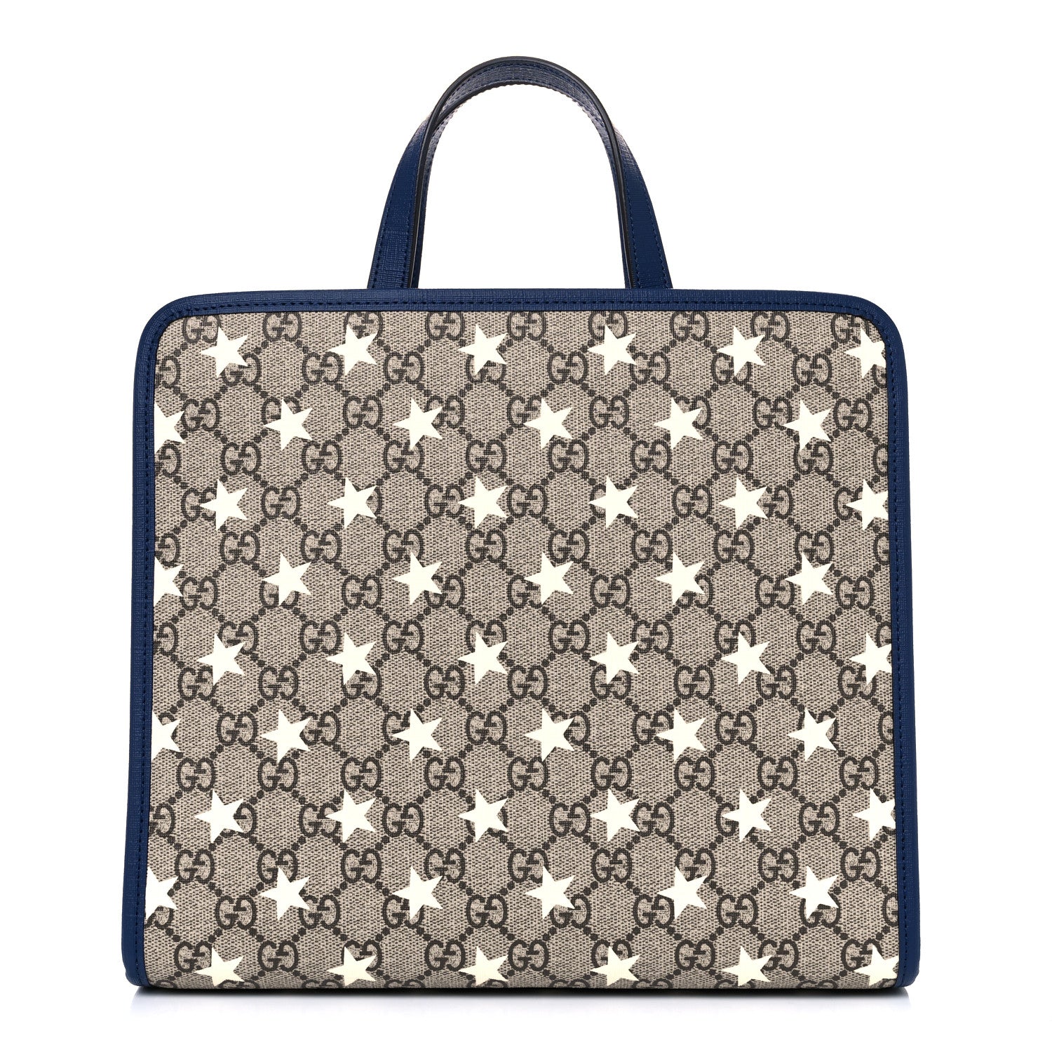 Gucci GG Supreme Monogram Stars Childrens Tote Beige Ebony Yellow Royal 1 of 10