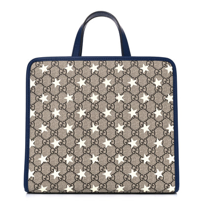 Gucci GG Supreme Monogram Stars Childrens Tote Beige Ebony Yellow Royal 1 of 10
