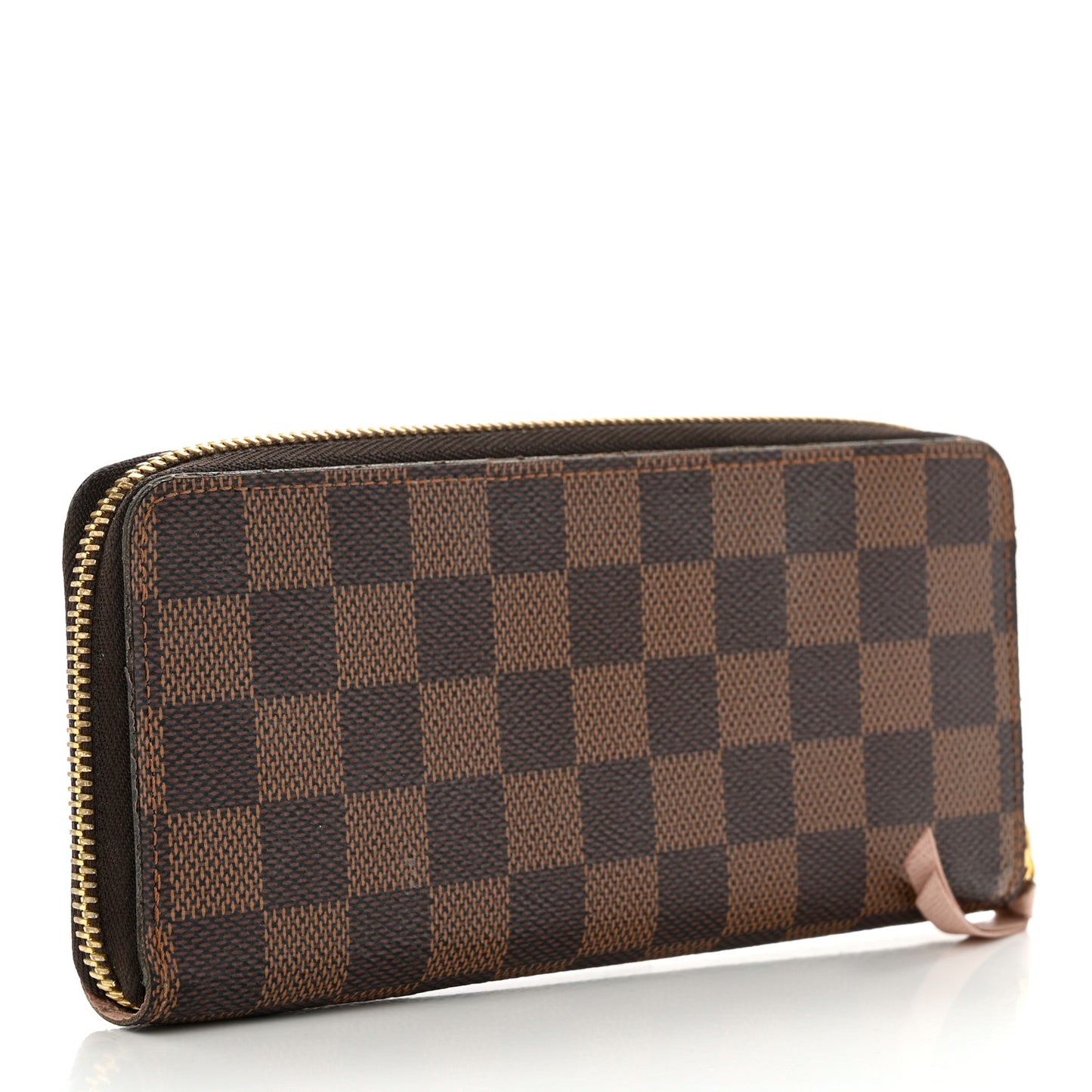 Damier Ebene Clemence Wallet Rose Ballerine