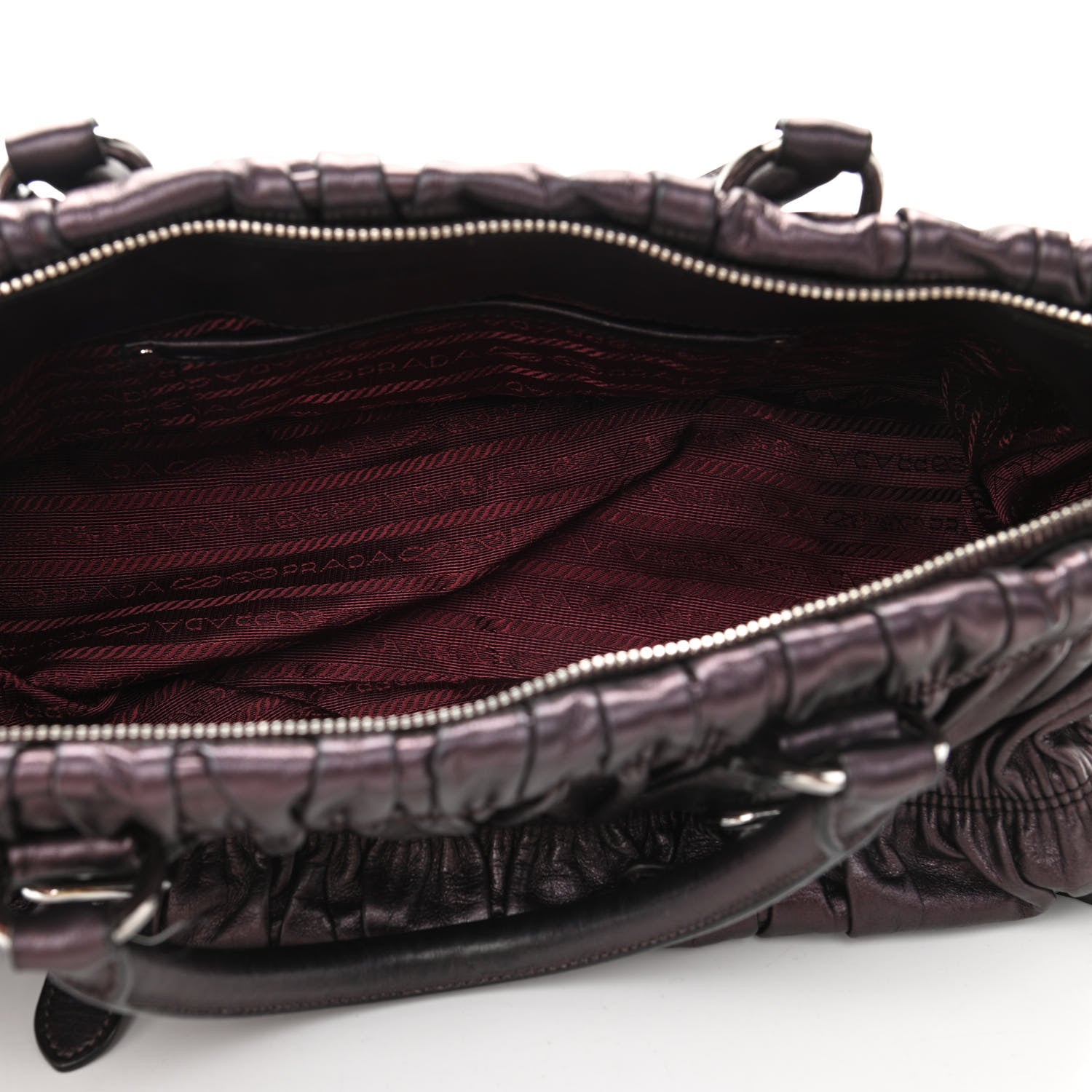 Prada Nappa Gaufre Shopping Satchel Ribes 5 of 9