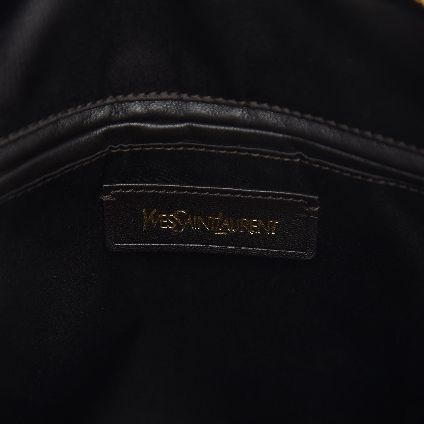 Calfskin Large Muse Dark Brown