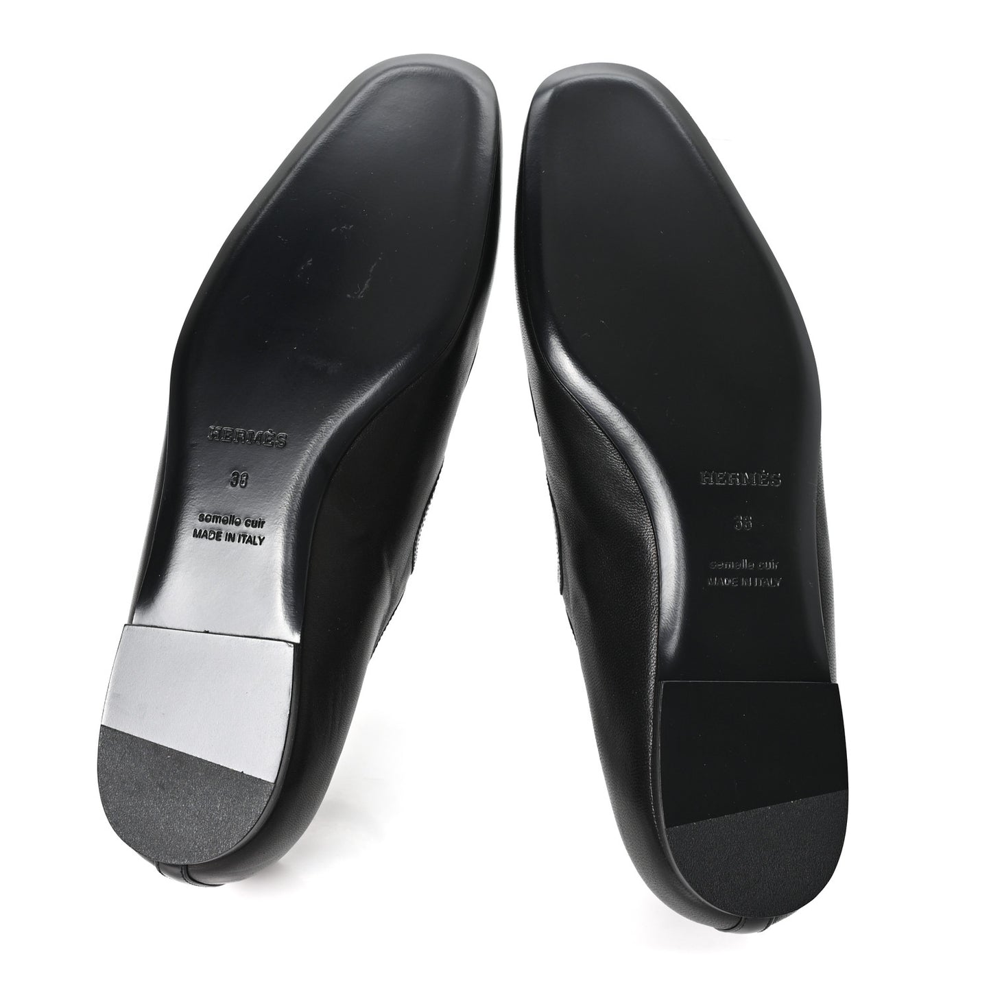 Nappa Toscan Calfskin Lilia Ballet Flats 38 Black