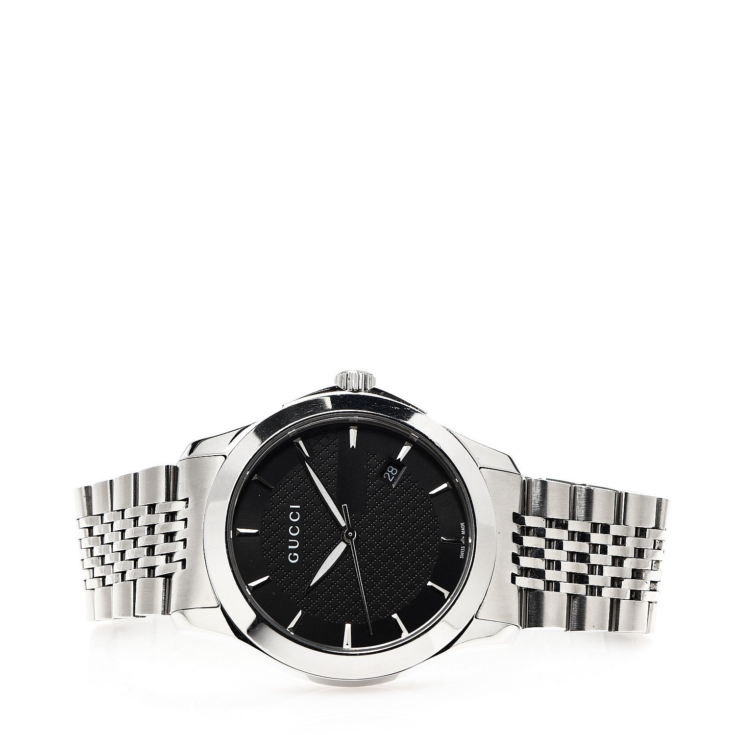 Gucci Stainless Steel 38mm G-Timeless Quartz Watch Black 2 of 6