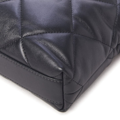 Chanel Lambskin Quilted Small Drawstring Shopping Bag Black 4 of 8