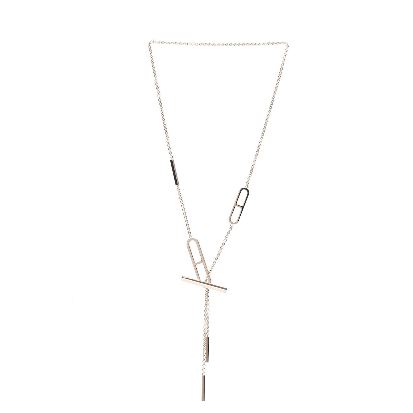 18K Rose Gold PM Ever Chaine D'Ancre Double Necklace ST