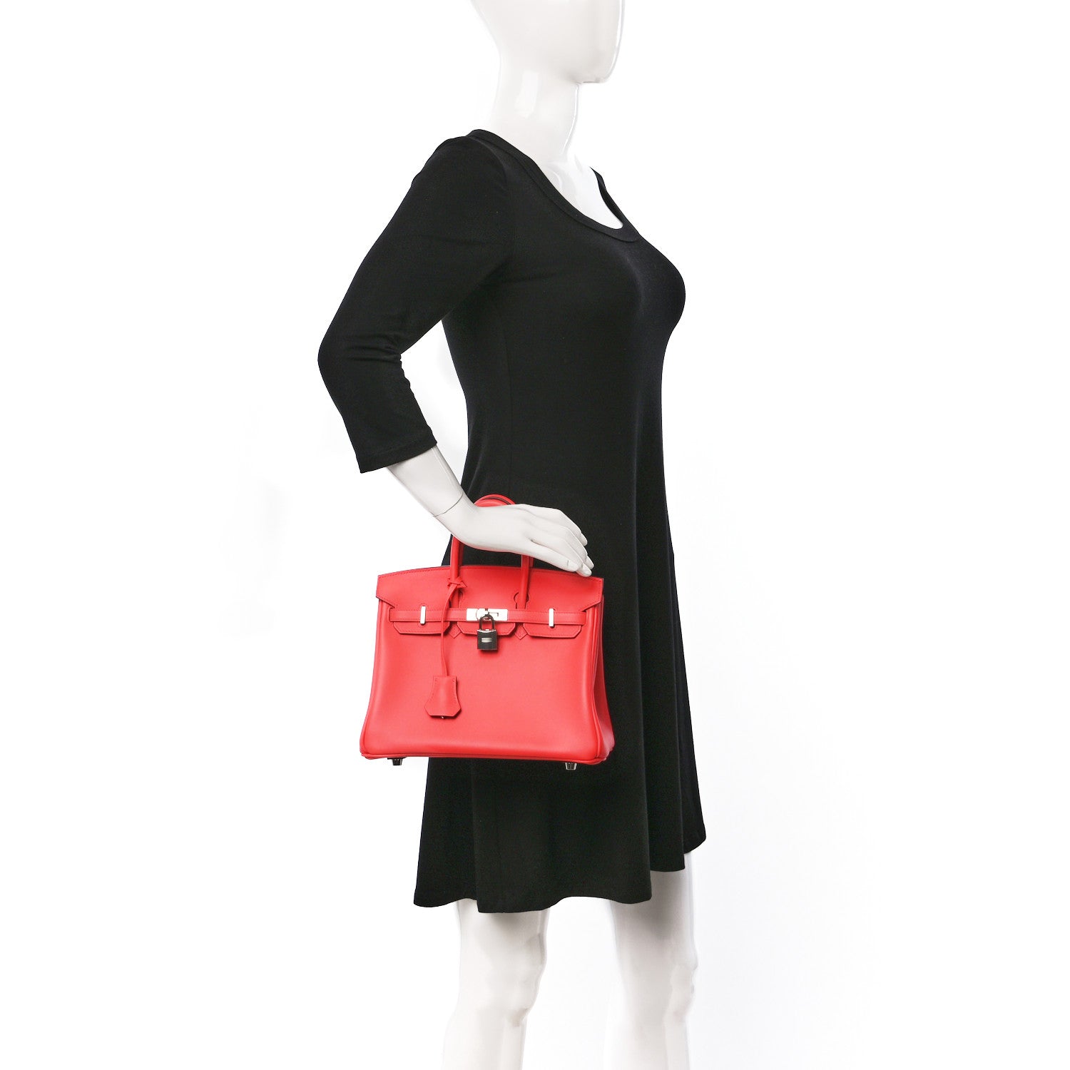 Hermes Swift Birkin 25 Rose Texas 2 of 10