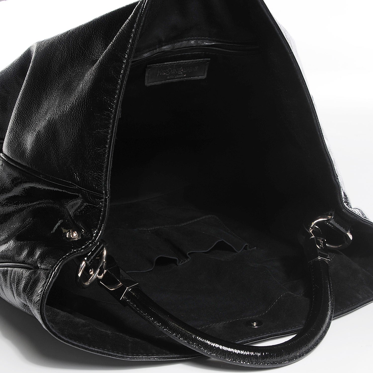 Saint Laurent Patent Large Roady Hobo Black 13 of 14