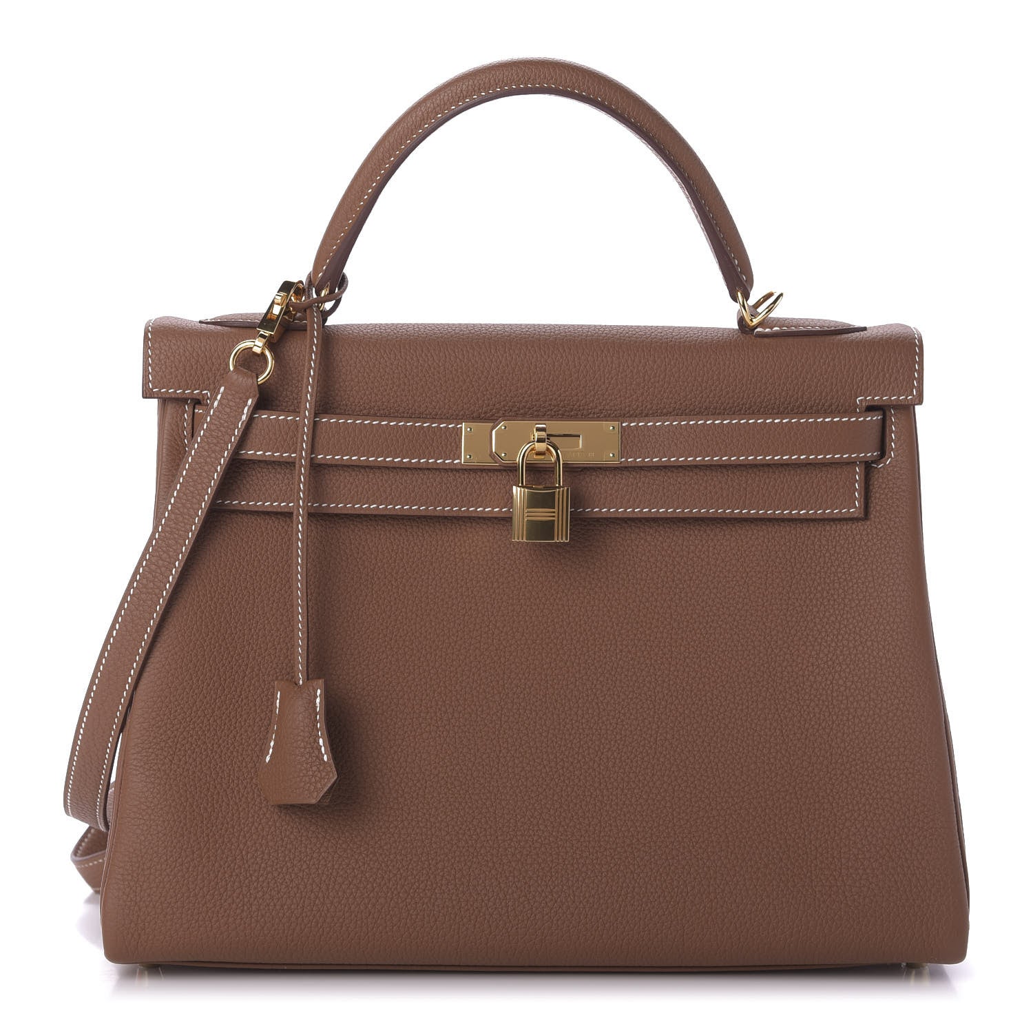 Hermes Togo Kelly Retourne 32 Gold 1 of 11