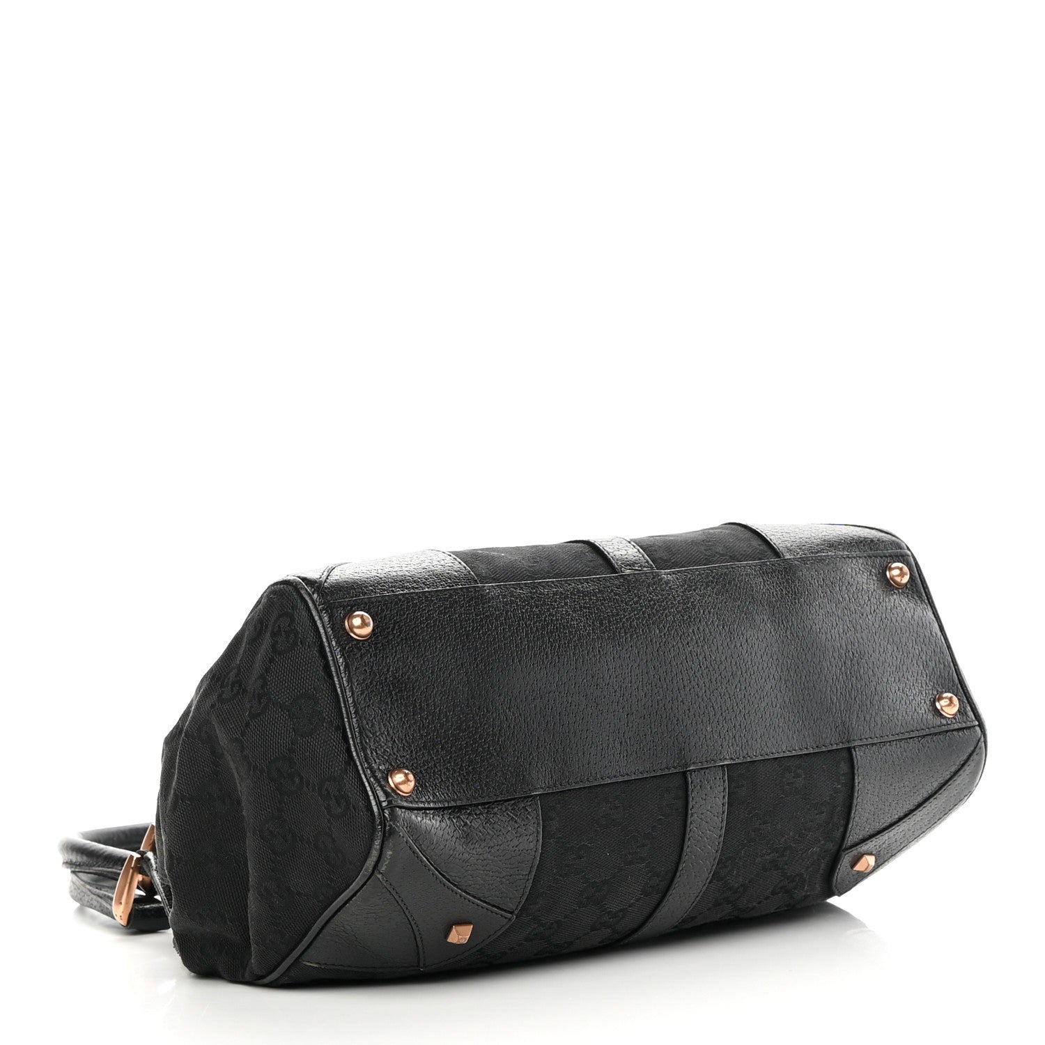 Gucci Monogram Calfskin Large Bardot Tote Black 4 of 15