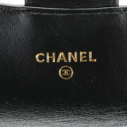 Chanel Lambskin Quilted Flap Card Holder Black 6 of 8
