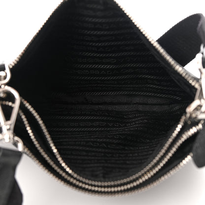Prada Re-Nylon Saffiano Re-Edition 2000 Double Zip Crossbody Bag Black 5 of 16