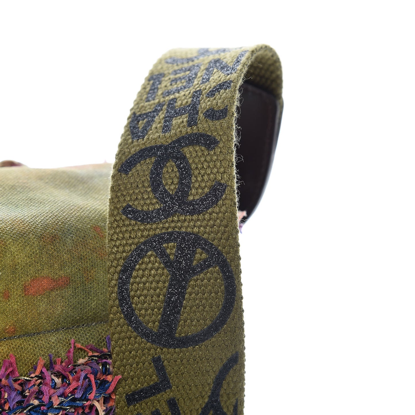 Washed Toile Graffiti On The Pavements Messenger Khaki Multicolor
