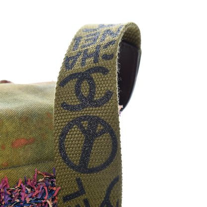 Chanel Washed Toile Graffiti On The Pavements Messenger Khaki Multicolor 13 of 13