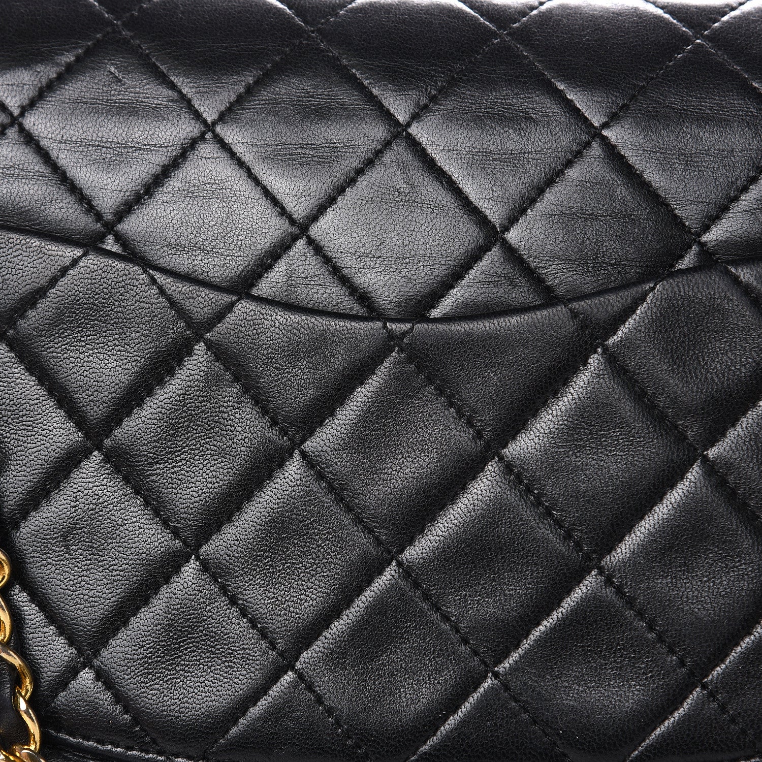 Chanel Lambskin Quilted Medium Double Flap Black 11 of 18