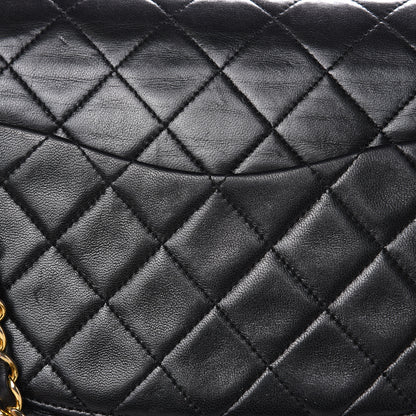 Chanel Lambskin Quilted Medium Double Flap Black 11 of 18