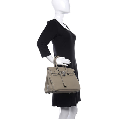 Hermes Taurillon Clemence Birkin 30 Sauge 2 of 10