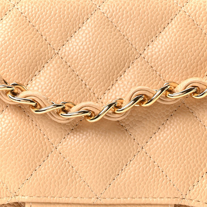Chanel Caviar Quilted Jumbo Double Flap Beige 8 of 10