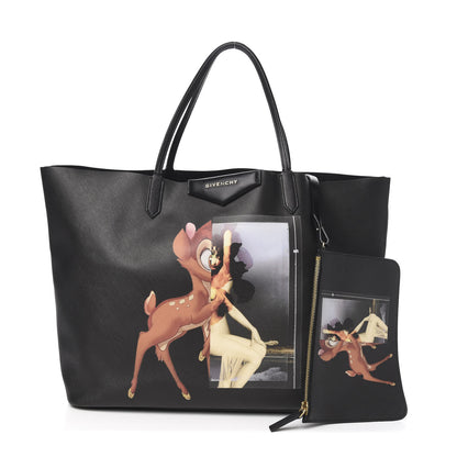 Givenchy Textured Coated Canvas Bambi Print Medium Antigona Tote 1 of 9