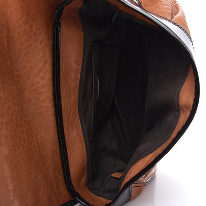 Fendi Nappa Patent B Bag Osso Black 5 of 10