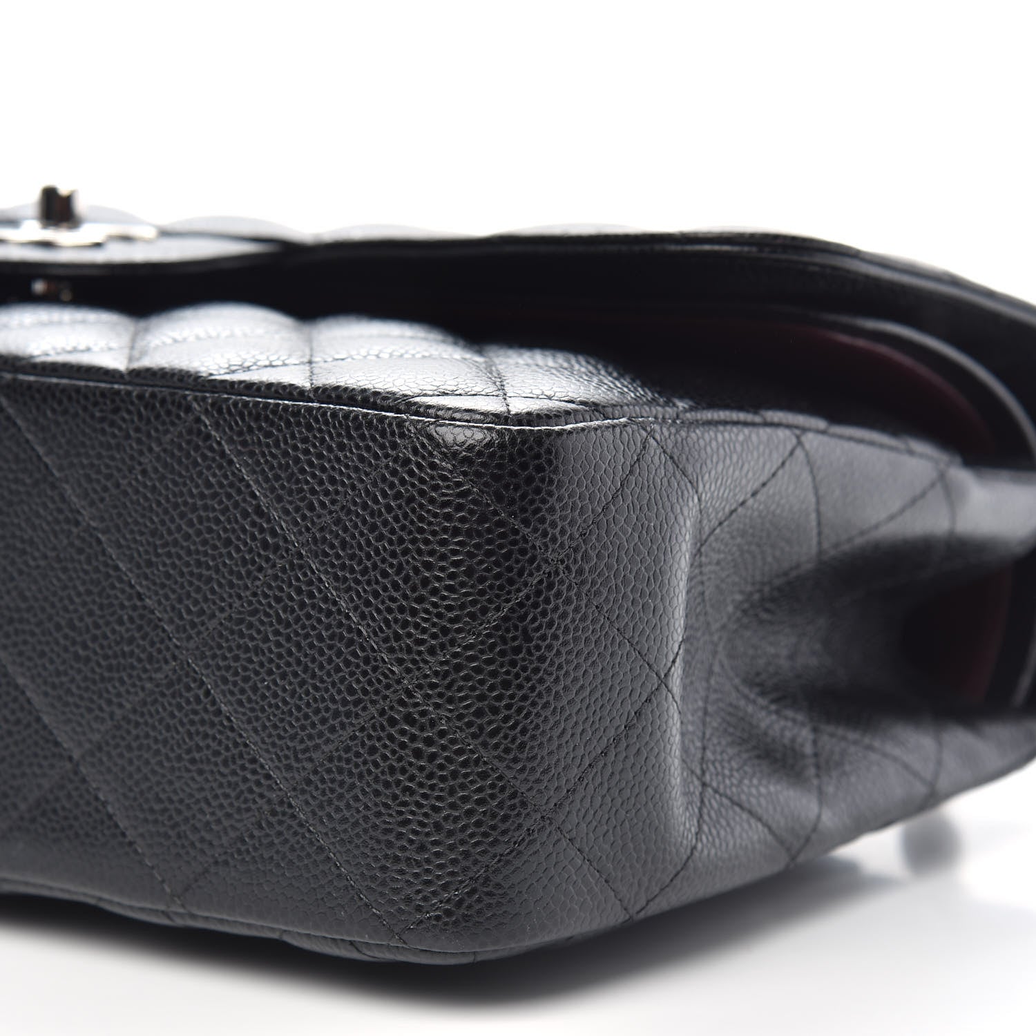 Chanel Caviar Quilted Jumbo Double Flap Black 10 of 11