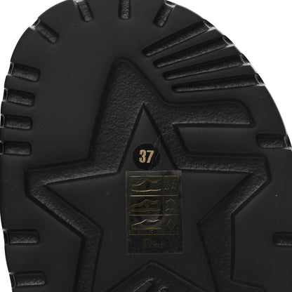 Christian Dior Technical Fabric Petites Fleurs Print Dioract Sandals 37 Black Multicolor 7 of 9