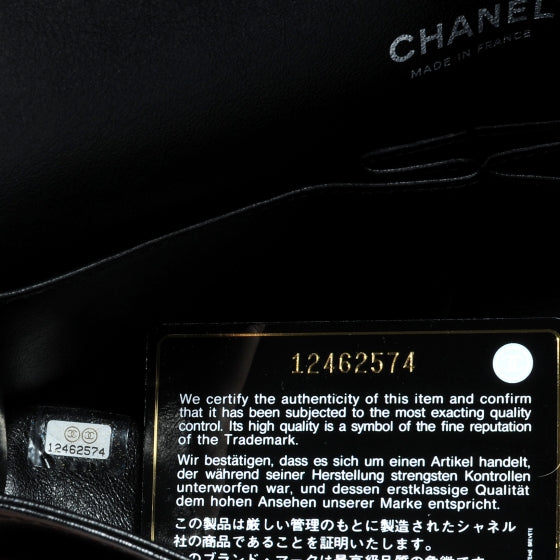 Chanel Patent Medium Double Flap Black 9 of 9