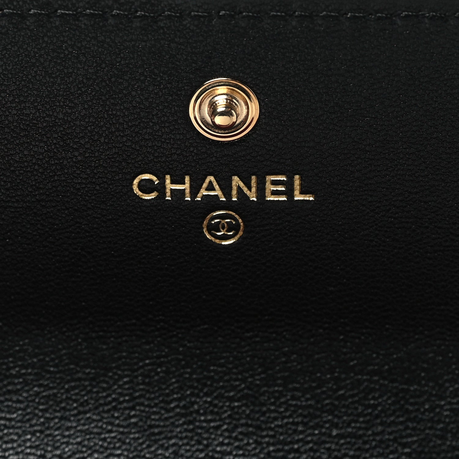 Chanel Lambskin Quilted Chanel 19 Flap Wallet Black 6 of 9