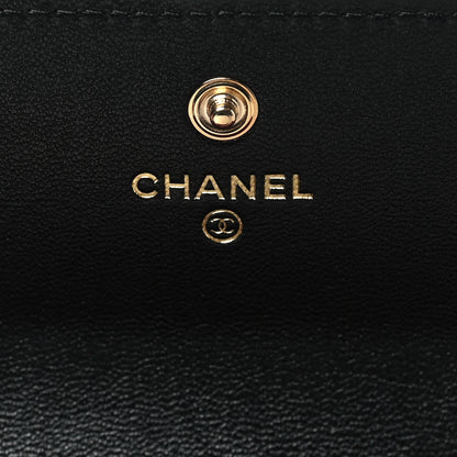 Chanel Lambskin Quilted Chanel 19 Flap Wallet Black 6 of 9