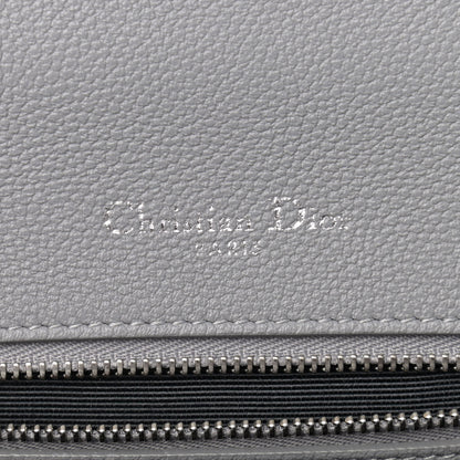 Christian Dior Grained Calfskin Medium Diorama Flap Bag Gris 6 of 10