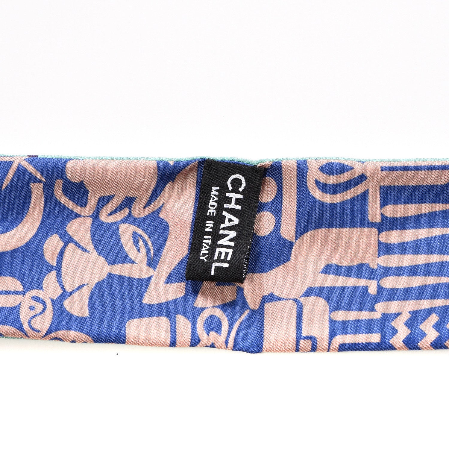 Chanel Silk CC Slim Bandeau Scarf Multicolor 5 of 5