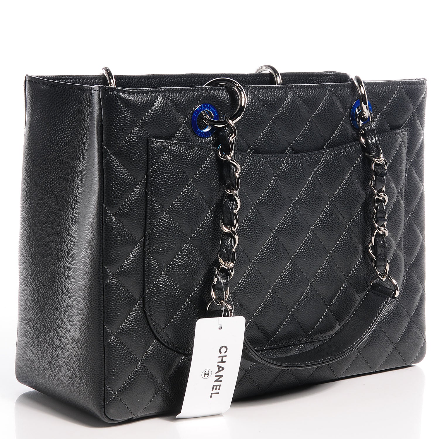 Chanel Caviar Grand Shopping Tote GST Dark Grey 3 of 8