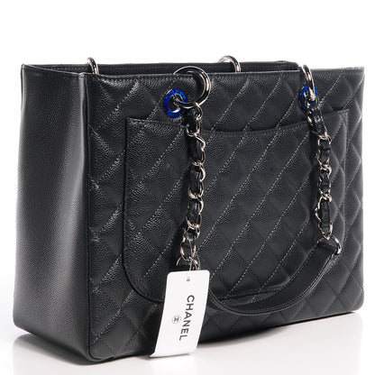 Chanel Caviar Grand Shopping Tote GST Dark Grey 3 of 8